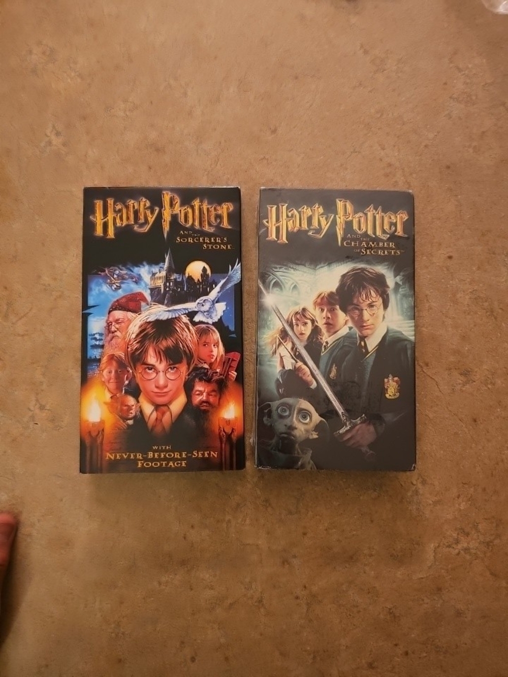 Harry Potter Year 1 & 2 VHS Tape Lot Sorcer's Stone Chamber Of Secrets (new)